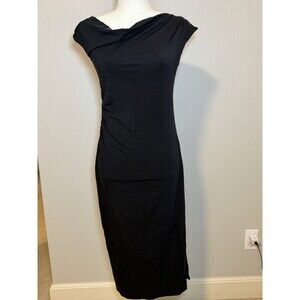 A New Day | Women's Black Sleeveless Maxi Dress Side Ruching Size Small